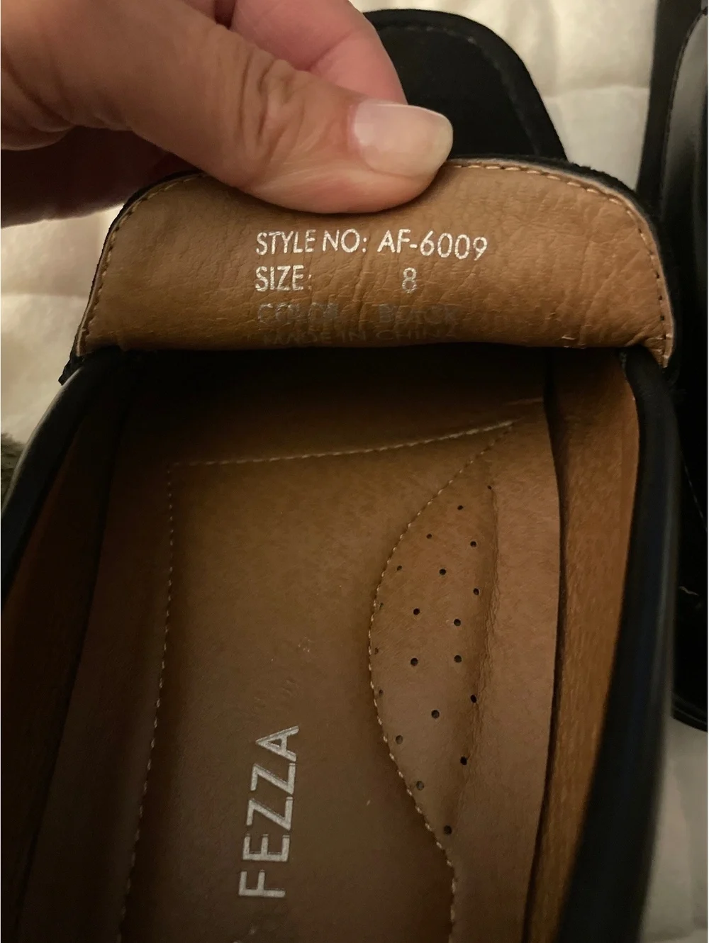 Andrew Fezza Men's Black Suede Loafers Size 8 with Leather Interior and Rubber T